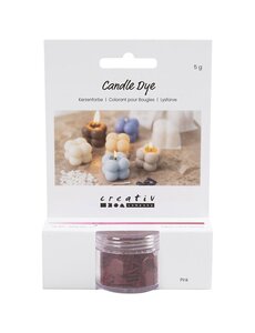 Creativ Company Kaarsenverf, roze, 5 gr/ 1 doos
