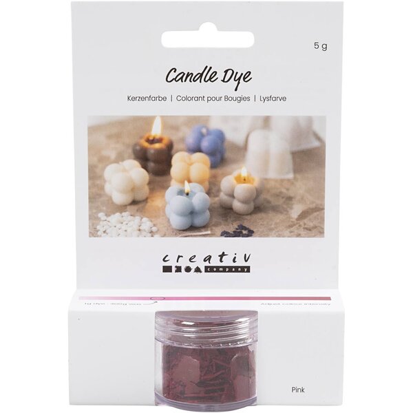 Creativ Company Kaarsenverf, roze, 5 gr/ 1 doos