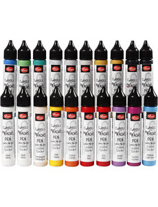 Viva Decor Kaarsversierpen, diverse kleuren, 20x28 ml/ 1 doos