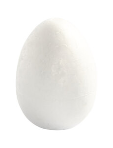  Eieren, H: 8 cm, wit, 5 stuk/ 1 doos