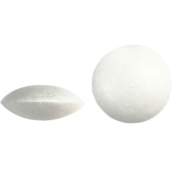 Creativ Company Ufo's, d 7,5 cm, dikte 31 mm, wit, 100 stuk/ 1 doos