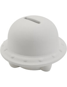Creativ Company Dierenspaarpot, UFO, afm 9x9x8 cm, 6 stuk/ 1 doos