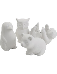 Creativ Company Spaarpotten, dieren, afm 8,5-11 cm, Inhoud kan variëren , 4x6 stuk/ 1 doos
