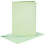 Kaarten en enveloppen, afmeting kaart 10,5x15 cm, afmeting envelop 11,5x16,5 cm, parelmoer, 120+210 gr, lichtgroen, 4 set/ 1 doos