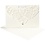Creativ Company Kaart met Envelop, afmeting kaart 12x17,7 cm, afmeting envelop 18,x12,5 cm, 230 gr, off-white, 5 set/ 1 doos