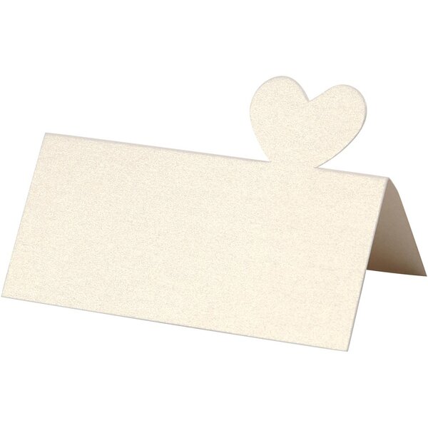 Creativ Company Naamkaarten, afm 8x8,5 cm, 120 gr, off-white, 20 stuk/ 1 doos