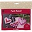 Creativ Company Mini Hobbyset Strijkkralen, Kerstharten, roze, lichtroze, primair rood, wit, 1 doos