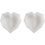 Creativ Company Siliconen vormen, Facetgeslepen hart, H: 2 cm, L: 6 cm, B: 5,8 cm, 2 stuk/ 1 doos