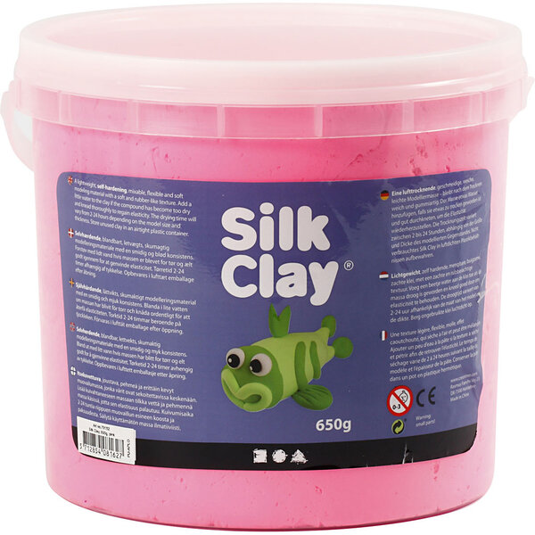 Silk Clay Silk Clay®, roze, 650 gr/ 1 emmer