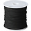 Creativ Company Polyester Koord, dikte 0,8 mm, zwart, 50 m/ 1 rol
