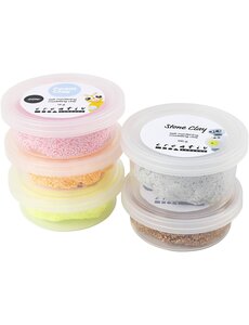 Creativ Company Stone Clay Mix, rood/oranje harmonie, 1 doos