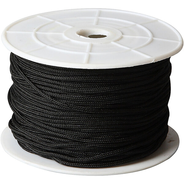 Creativ Company Polyester Koord, dikte 1,8 mm, zwart, 50 m/ 1 rol