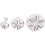 Creativ Company Uitsteekvormen met stempel, sneeuwvlok, d 3,2+4,8+6,5 cm, wit, 3 stuk/ 1 doos