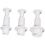 Creativ Company Uitsteekvormen met stempel, cirkel, d 1,1+1,3+1,7 cm, wit, 3 stuk/ 1 doos
