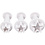 Creativ Company Uitsteekvormen met stempel, ster, d 2,1+2,3+2,6 cm, wit, 3 stuk/ 1 doos