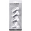 Creativ Company Uitsteekvormen met stempel, ster, d 2,1+2,3+2,6 cm, wit, 3 stuk/ 1 doos