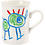 Creativ Company Mokken, H: 10 cm, d 7,4 cm, 245 ml, wit, 1 stuk