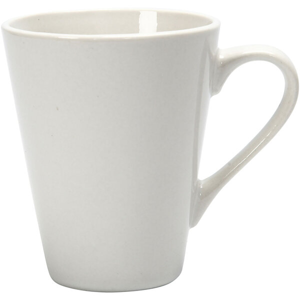 Creativ Company Mokken, H: 10 cm, d 5-8 cm, 250 ml, wit, 12 stuk/ 1 doos