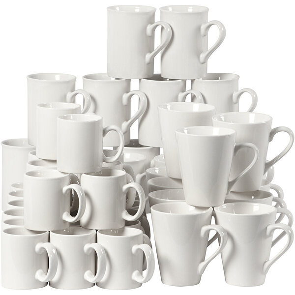 Creativ Company Mokken, H: 7-10 cm, wit, 48 stuk/ 1 doos