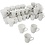 Creativ Company Mokken, H: 7-10 cm, wit, 48 stuk/ 1 doos