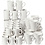 Creativ Company Mokken, H: 7-10 cm, wit, 48 stuk/ 1 doos