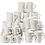 Creativ Company Mokken, H: 7-10 cm, wit, 48 stuk/ 1 doos