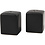 Creativ Company Zout & Peper set, H: 6 cm, afm 5x5 cm, matt, zwart, 6 set/ 1 doos