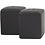 Creativ Company Zout & Peper set, H: 6 cm, afm 5x5 cm, matt, zwart, 6 set/ 1 doos