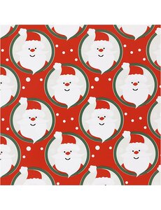 Creativ Company Inpakpapier, Kerstman, B: 50 cm, 80 gr, rood, 5 m/ 1 rol