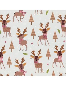 Creativ Company Inpakpapier, Bambi, B: 50 cm, 80 gr, ice blue, 5 m/ 1 rol