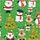 Creativ Company Inpakpapier, Kerstman, kerstboom, kerstcadeau, rendier, sneeuwpop en pinguïn, B: 50 cm, 80 gr, groen, 5 m/ 1 rol
