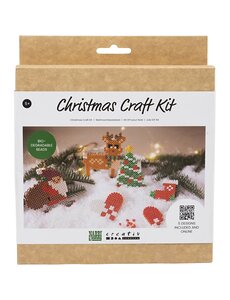 NABBI Hobbyset NABBI BioBeads , Kerstman, Kerstsok, Kersthart, Kerstboom en Rendier, 1 doos