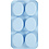Creativ Company Siliconen vormen, H: 2,4 cm, L: 7,7 cm, B: 6 cm, 6x100 ml, 1 stuk