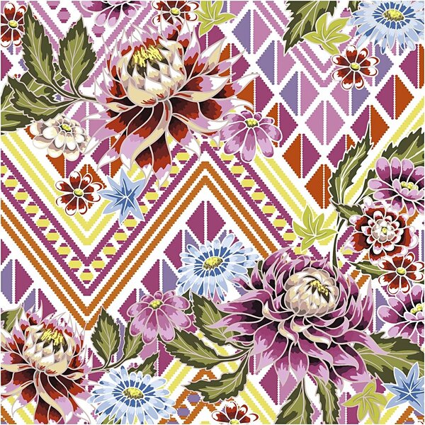 Creativ Company Servetten, bloemen, afm 33x33 cm, 20 stuk/ 1 doos