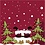 Creativ Company Servetten, Kerstbezoeker, afm 33x33 cm, 20 stuk/ 1 doos