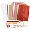 Creativ Company Knippakket, Kerstmis, naturel, rood, wit, 1 doos
