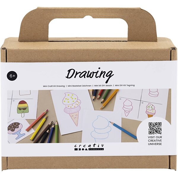 Creativ Company Mini Hobbyset Tekenen , Zoetigheden, 1 doos