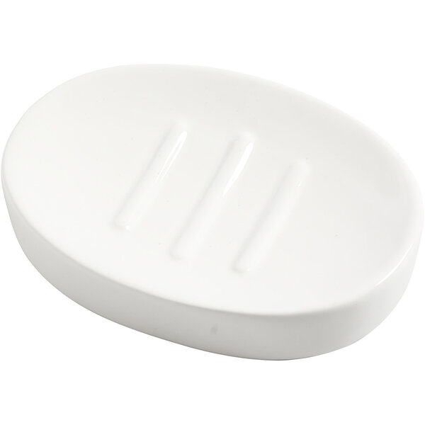 Creativ Company Zeepbakje, H: 2,5 cm, L: 13,5 cm, B: 10 cm, wit, 1 stuk