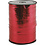 Cadeaulint, B: 10 mm, glossy, rood metallic, 250 m/ 1 rol