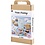 Creativ Company Hobbyset Foam Druk, Versierde dozen en kaarten, beige, mid groen, mint, helder rood, 1 doos