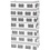Vivi Gade Papieren zakken, H: 21 cm, afm 6x12 cm, 80 gr, zwart, wit, 10 stuk/ 1 doos