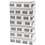 Vivi Gade Papieren zakken, H: 21 cm, afm 6x12 cm, 80 gr, zwart, wit, 10 stuk/ 1 doos