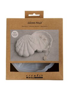 Creativ Company Siliconen vormen, Mossel, H: 3 cm, L: 13,2 cm, B: 13,3 cm, 1 stuk