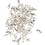 Creativ Company Kalot, L: 8 mm, d 3 mm, verzilverd, 100 stuk/ 1 doos