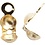 Creativ Company Kalot, L: 8 mm, d 3 mm, verguld, 100 stuk/ 1 doos