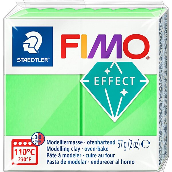 FIMO® FIMO® Effect, neon groen, 57 gr/ 1 doos