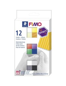FIMO® FIMO® Effect, diverse kleuren, 12x25 gr/ 1 doos