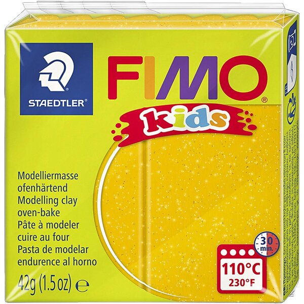 FIMO® FIMO® Kids Boetseerklei, glitter, goud, 42 gr/ 1 doos
