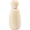 Creativ Company Houten figuur, H: 8 cm, d 3,8 cm, 3 stuk/ 1 doos