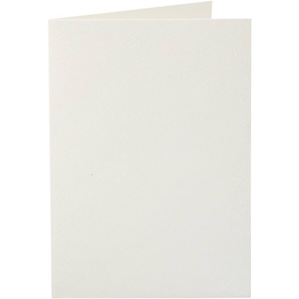Creativ Company Kaarten, afmeting kaart 10,5x15 cm, 220 gr, off-white, 10 stuk/ 1 doos